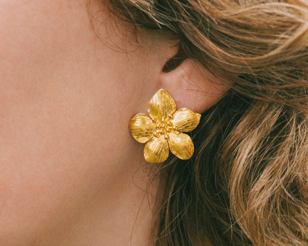 Boucle d'oreille Fleur | Collection Jepun