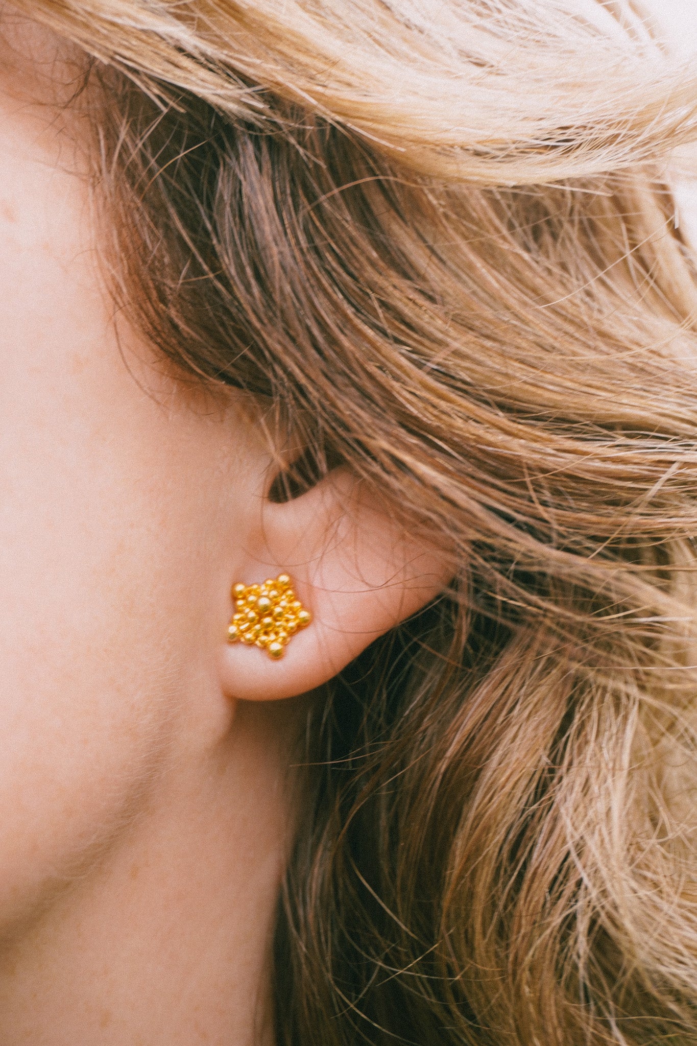 Jepun Raya | Boucle d'oreille modulable 4-en-1 en Argent 925 dorée à l'or 24k