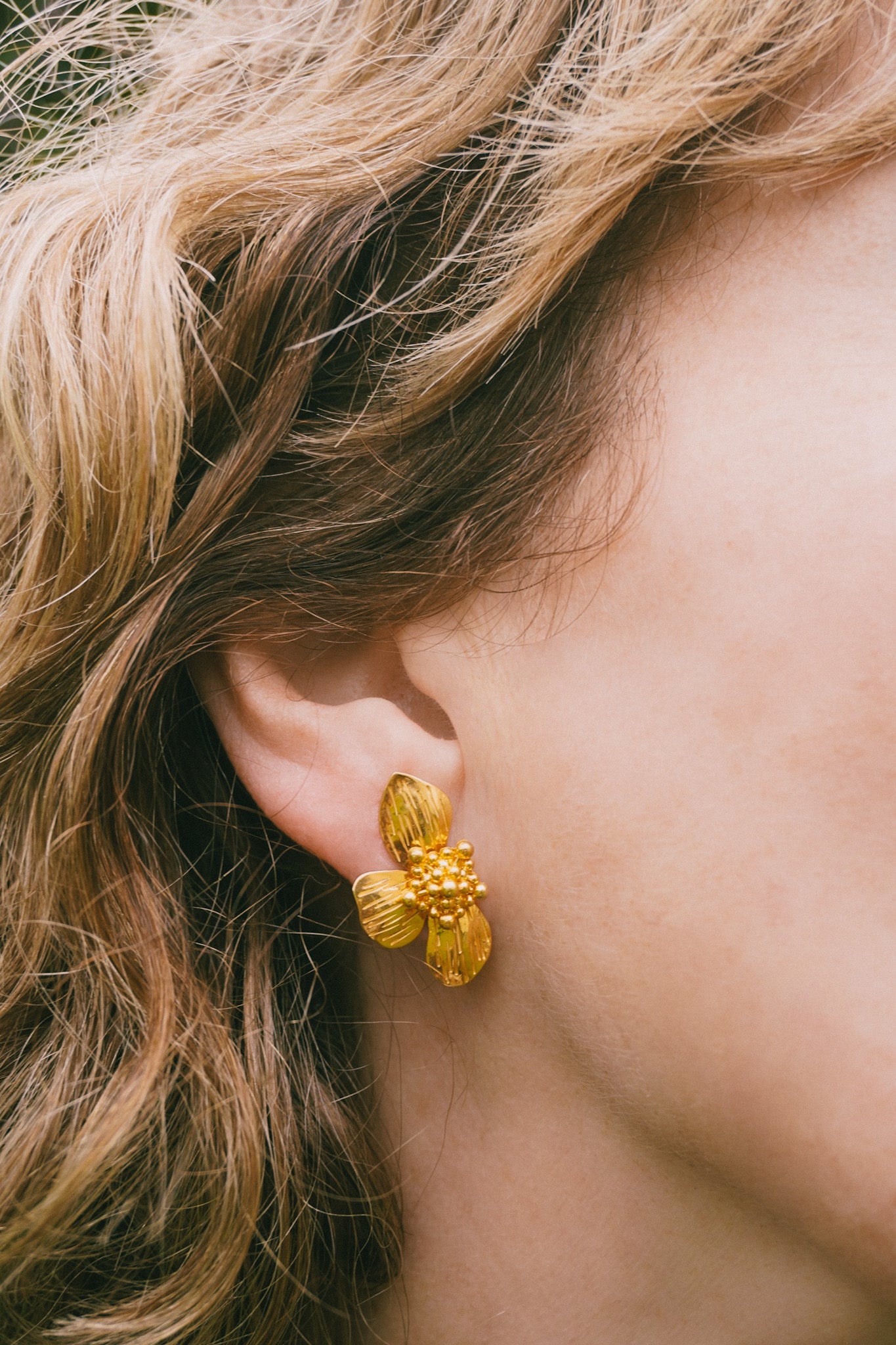 Jepun Raya | Boucle d'oreille modulable 4-en-1 en Argent 925 dorée à l'or 24k